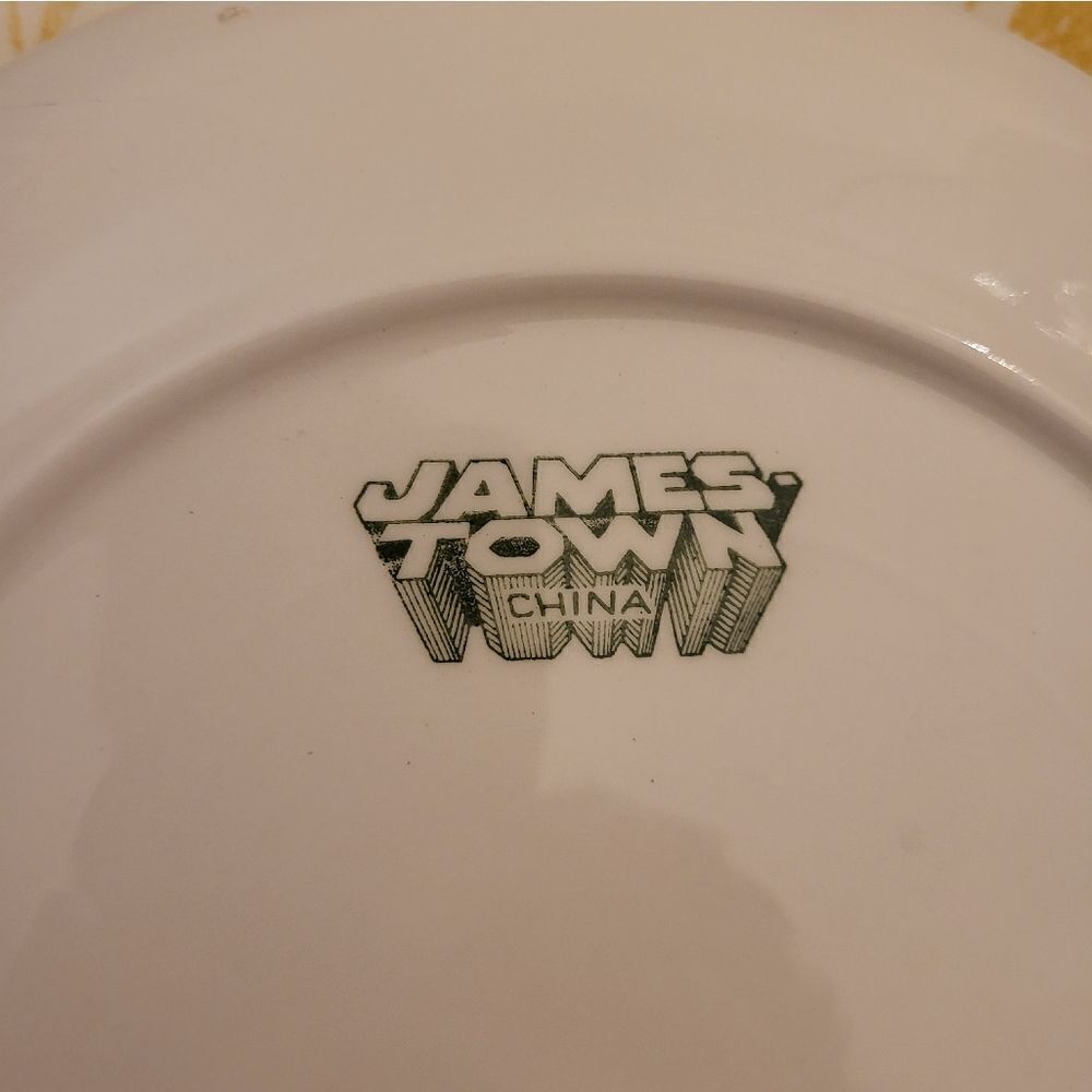 Vintage Mint 1960s Set of 4 "Yellow Daisy" Jamestown Ironstone Dinner Plates 10" - Picture 4 of 4